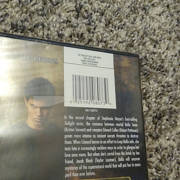 (NWT) The Twilight Saga: New Moon DVD - Picture 4 of 4